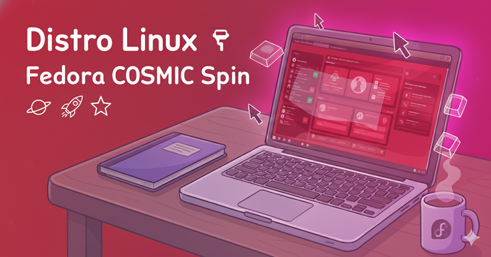 Distro Linux Fedora COSMIC Spin